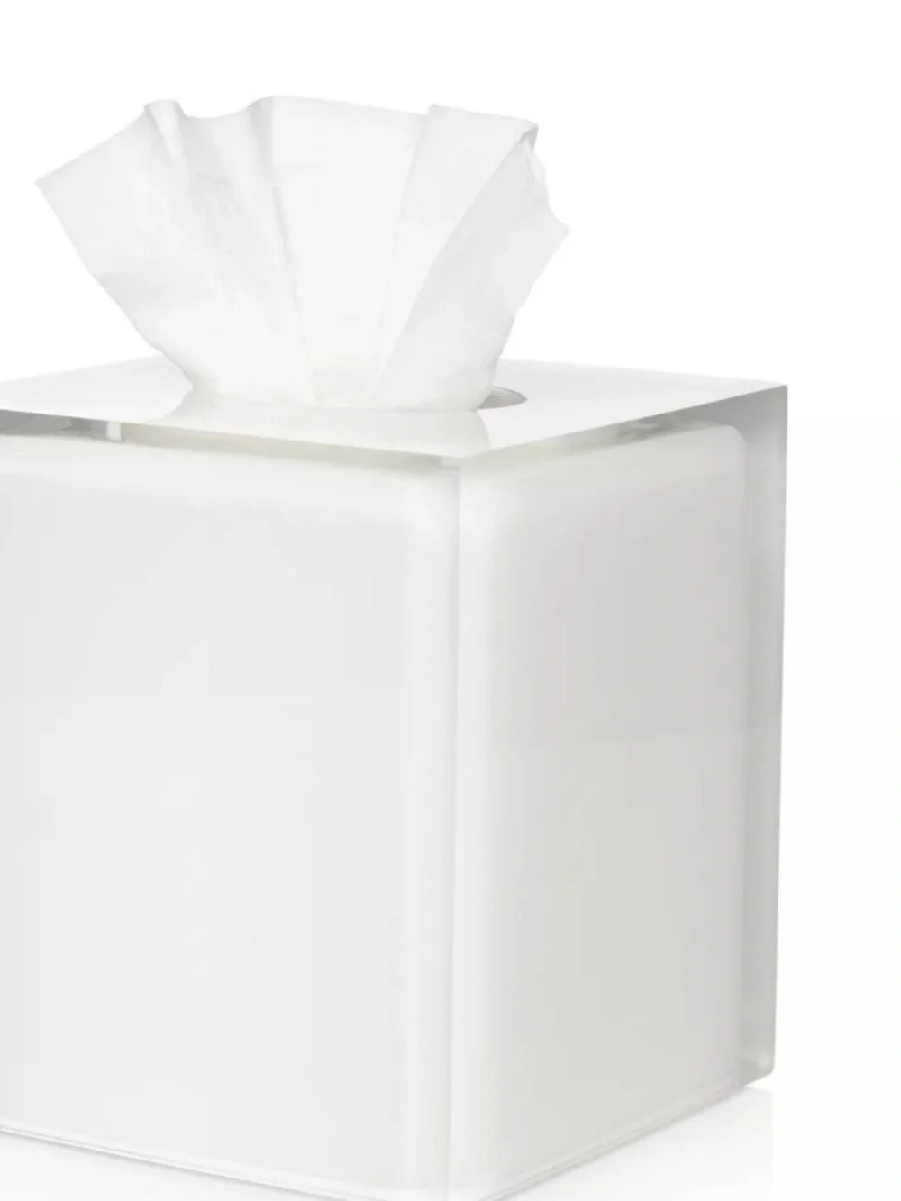 Jonathan Adler Hollywood Acrylic Square Tissue Box Cover